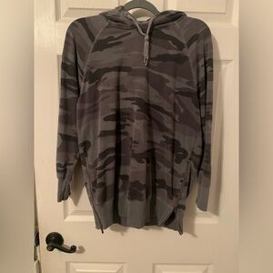 Splendid Camo Hoodie with Zipper Sides - Size Small